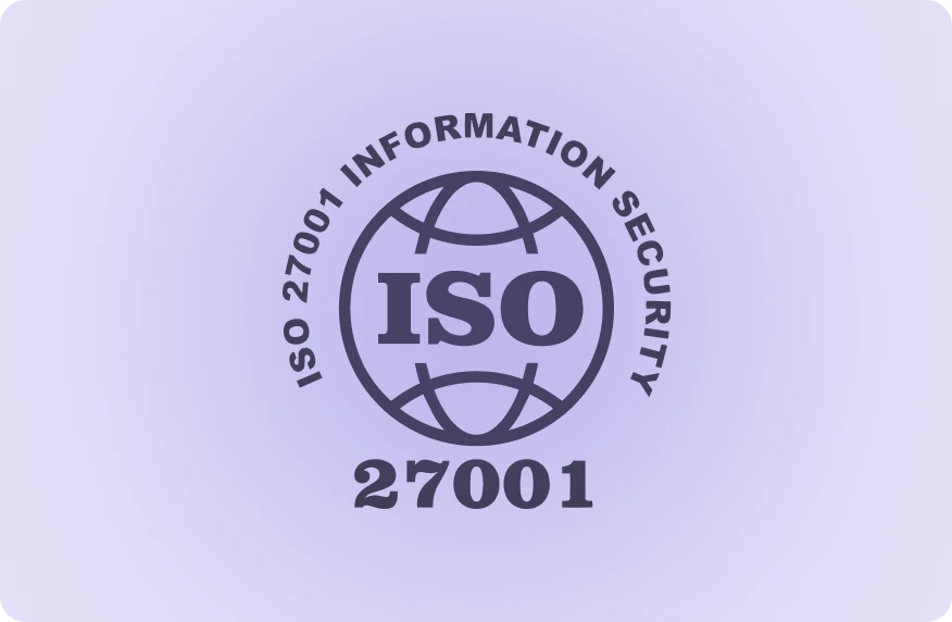 ISO 27001 information security certification badge